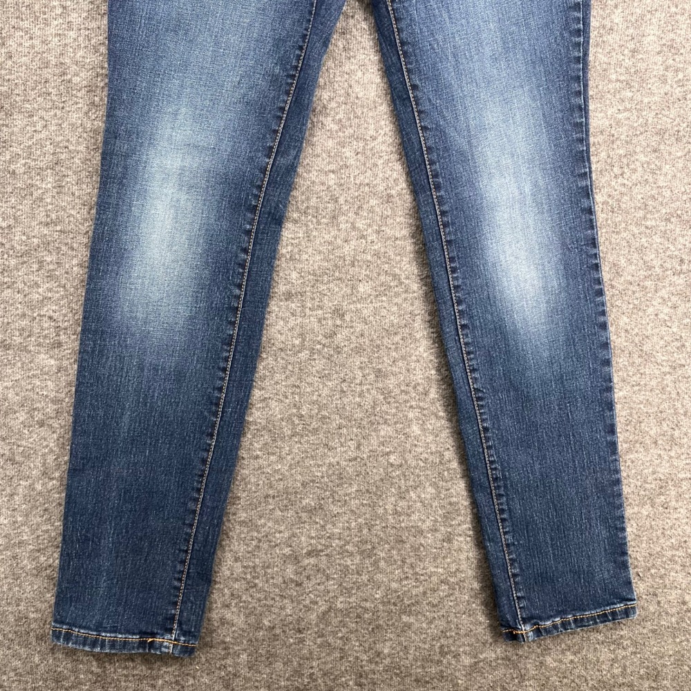 Old Navy Original Straight Jeans Womens 4 Medium Wash Stretch Blue Denim Pants - Picture 3 of 14